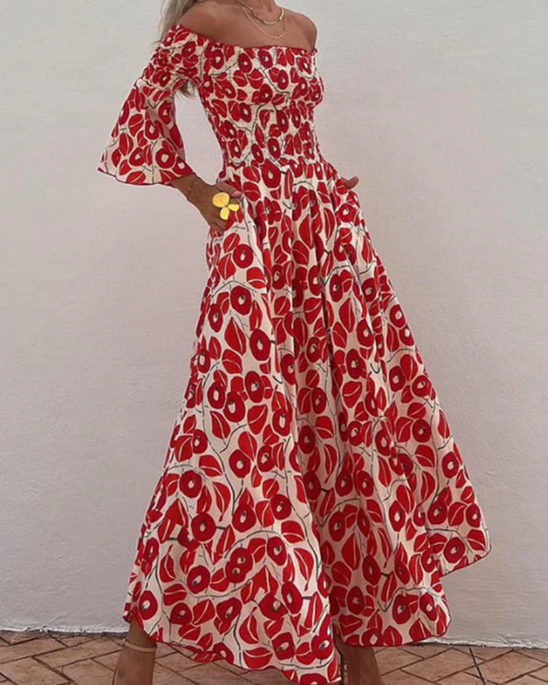 GAMINA - FLORAL PRINT DRESS