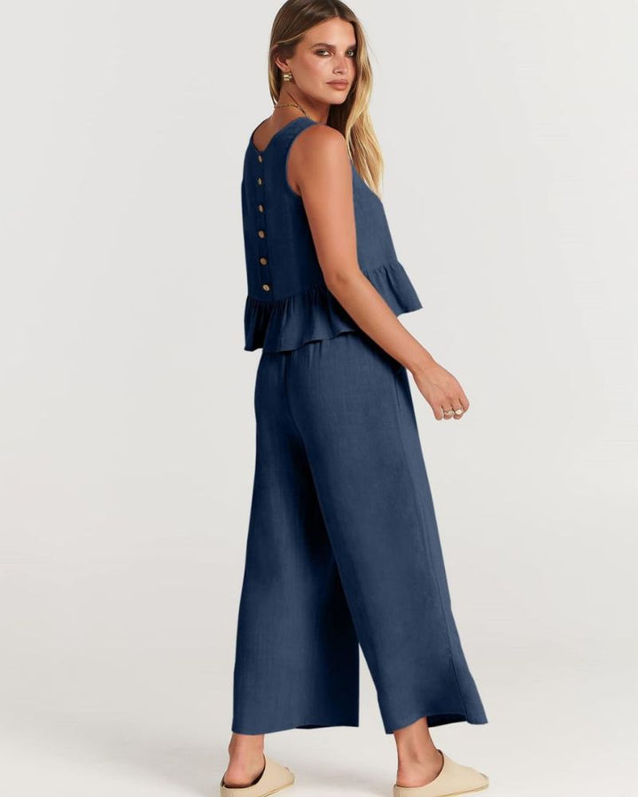 VALERINA - Casual Linen 2 Piece Set