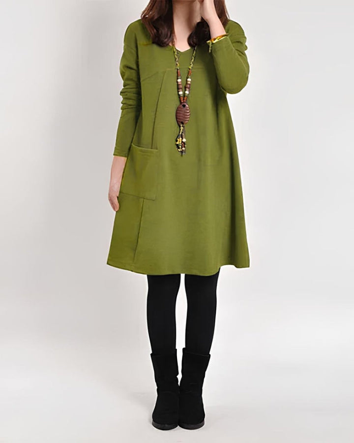 DEMARI - CASUAL DRESS WITH POCKETS