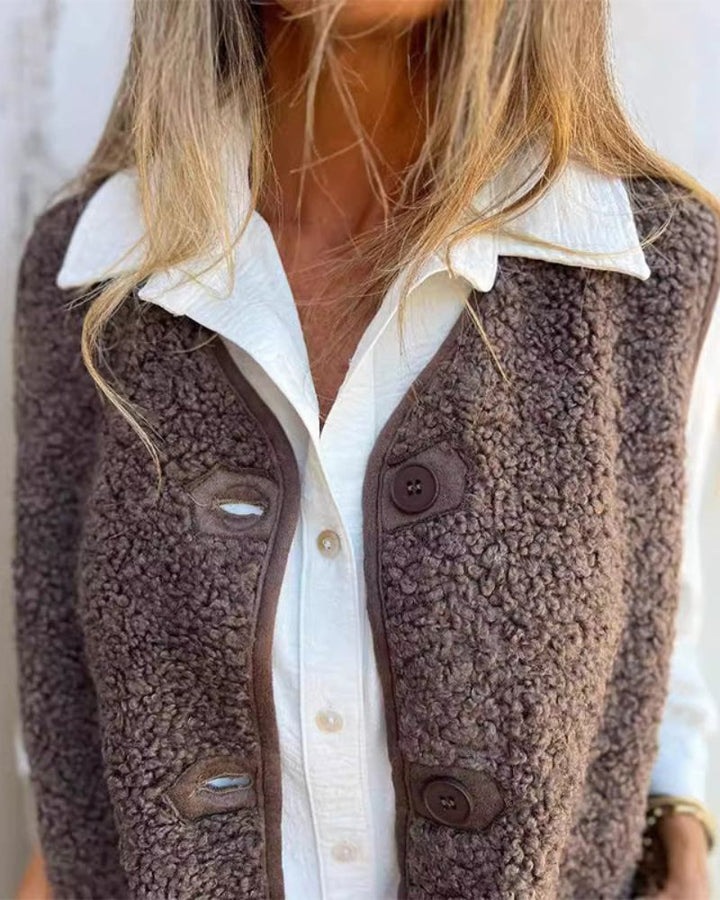 DANELA - Women's winter vest in soft wool